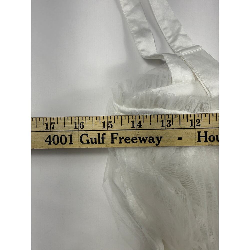 NWT Lulus Ethereal Impression White Coquette ruffled midi wedding dress Sz M - Picture 14 of 15